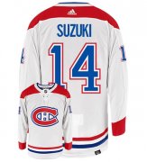 Wholesale Cheap Men's Montreal Canadiens #14 Nick Suzuki White Stitched Jersey