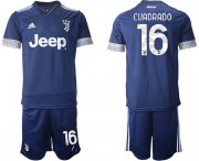 Wholesale Cheap Men 2020-2021 club Juventus away16 blue Soccer Jerseys