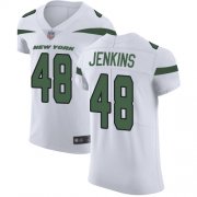 Wholesale Cheap Nike Jets #48 Jordan Jenkins White Men's Stitched NFL Vapor Untouchable Elite Jersey