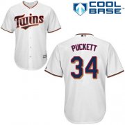 Wholesale Cheap Twins #34 Kirby Puckett White Cool Base Stitched Youth MLB Jersey