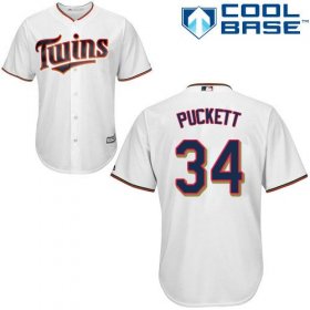 Wholesale Cheap Twins #34 Kirby Puckett White Cool Base Stitched Youth MLB Jersey