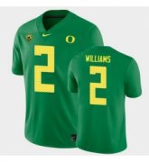 Wholesale Cheap Men Oregon Ducks Devon Williams College Football Green Game Jersey