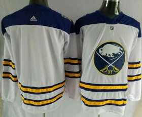 Wholesale Cheap Adidas Sabres Blank White Road Authentic Stitched NHL Jersey
