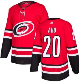 Wholesale Cheap Adidas Hurricanes #20 Sebastian Aho Red Home Authentic Stitched Youth NHL Jersey