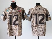 Wholesale Cheap Nike Seahawks #12 Fan Camo Men's Stitched NFL New Elite USMC Jersey