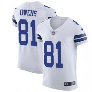 Wholesale Cheap Nike Cowboys #81 Terrell Owens White Men's Stitched NFL Vapor Untouchable Elite Jersey