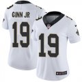 Wholesale Cheap Nike Saints #19 Ted Ginn Jr White Women's Stitched NFL Vapor Untouchable Limited Jersey