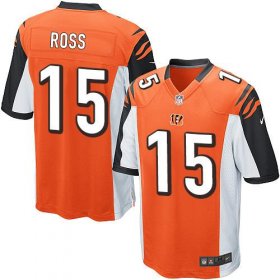Wholesale Cheap Nike Bengals #15 John Ross Orange Alternate Youth Stitched NFL Elite Jersey