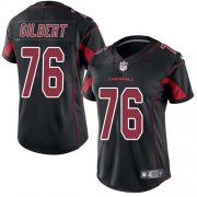 Wholesale Cheap Nike Cardinals #76 Marcus Gilbert Black Women's Stitched NFL Limited Rush Jersey