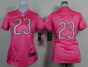 Wholesale Cheap Nike Bears #23 Kyle Fuller Pink Women's Be Luv'd Stitched NFL New Elite Jersey