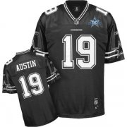 Wholesale Cheap Cowboys #19 Miles Austin Black Shadow Team 50TH Anniversary Patch Stitched NFL Jersey
