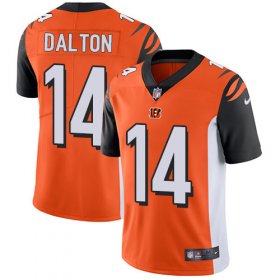 Wholesale Cheap Nike Bengals #14 Andy Dalton Orange Alternate Men\'s Stitched NFL Vapor Untouchable Limited Jersey