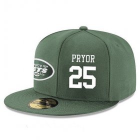 Wholesale Cheap New York Jets #25 Calvin Pryor Snapback Cap NFL Player Green with White Number Stitched Hat
