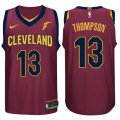Wholesale Cheap Nike NBA Cleveland Cavaliers #13 Tristan Thompson Jersey 2017-18 New Season Wine Red Jersey
