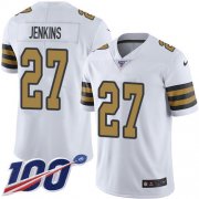 Wholesale Cheap Nike Saints #27 Malcolm Jenkins White Youth Stitched NFL Limited Rush 100th Season Jersey
