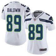Wholesale Cheap Nike Seahawks #89 Doug Baldwin White Women's Stitched NFL Vapor Untouchable Limited Jersey