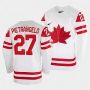 Wholesale Cheap Men's Alex Pietrangelo Canada Hockey White 2022 Beijing Winter Olympic #27 Home Rrplica Jersey