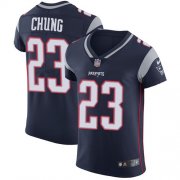 Wholesale Cheap Nike Patriots #23 Patrick Chung Navy Blue Team Color Men's Stitched NFL Vapor Untouchable Elite Jersey