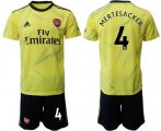 Wholesale Cheap Arsenal #4 Mertesacker Yellow Soccer Club Jersey