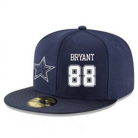 Wholesale Cheap Dallas Cowboys #88 Dez Bryant Snapback Cap NFL Player Navy Blue with White Number Stitched Hat