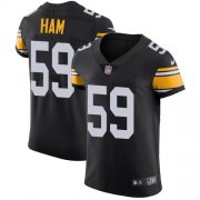 Wholesale Cheap Nike Steelers #59 Jack Ham Black Alternate Men's Stitched NFL Vapor Untouchable Elite Jersey