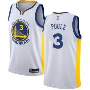 Wholesale Cheap Warriors #3 Jordan Poole White Basketball Swingman Association Edition Jersey