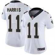 Wholesale Cheap Nike Saints #11 Deonte Harris White Women's Stitched NFL Vapor Untouchable Limited Jersey