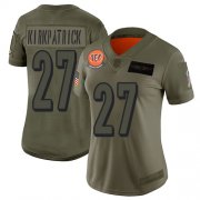 Wholesale Cheap Nike Bengals #27 Dre Kirkpatrick Camo Women's Stitched NFL Limited 2019 Salute to Service Jersey