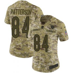 Wholesale Cheap Nike Bears #84 Cordarrelle Patterson Camo Women\'s Stitched NFL Limited 2018 Salute To Service Jersey