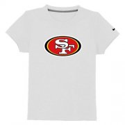Wholesale Cheap San Francisco 49ers Sideline Legend Authentic Logo Youth T-Shirt White