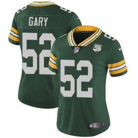 Wholesale Cheap Nike Packers #52 Rashan Gary Green Team Color Women\'s 100th Season Stitched NFL Vapor Untouchable Limited Jersey