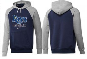 Wholesale Cheap Tampa Bay Rays Pullover Hoodie Dark Blue & Grey