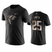 Wholesale Cheap Falcons #25 Ito Smith Black NFL Black Golden 100th Season T-Shirts