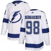 Cheap Adidas Lightning #98 Mikhail Sergachev White Road Authentic Stitched NHL Jersey