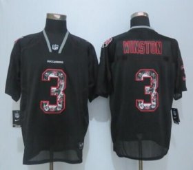 Wholesale Cheap Nike Buccaneers #3 Jameis Winston New Lights Out Black Men\'s Stitched NFL Elite Jersey