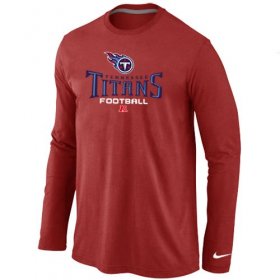 Wholesale Cheap Nike Tennessee Titans Critical Victory Long Sleeve T-Shirt Red