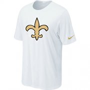 Wholesale Cheap Nike New Orleans Saints Sideline Legend Authentic Logo Dri-FIT NFL T-Shirt White