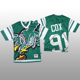 Wholesale Cheap NFL Philadelphia Eagles #91 Fletcher Cox Green Men\'s Mitchell & Nell Big Face Fashion Limited NFL Jersey