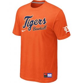 Wholesale Cheap Detroit Tigers Nike Short Sleeve Practice MLB T-Shirt Orange
