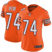 Wholesale Cheap Nike Bears #74 Germain Ifedi Orange Women's Stitched NFL Limited Rush Jersey