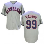 Wholesale Cheap Indians #99 Ricky Vaughn Grey New Cool Base Stitched MLB Jersey