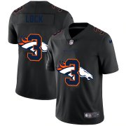 Wholesale Cheap Denver Broncos #3 Drew Lock Men's Nike Team Logo Dual Overlap Limited NFL Jersey Black