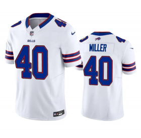 Wholesale Cheap Men\'s Buffalo Bills #40 Von Miller White 2023 F.U.S.E. Vapor Untouchable Limited Stitched Jersey