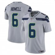 Cheap Men's Seattle Seahawks #6 Sam Howell Gray Vapor Limited Football Stitched Jersey