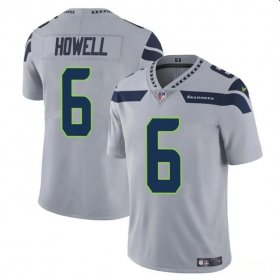 Cheap Men\'s Seattle Seahawks #6 Sam Howell Gray Vapor Limited Football Stitched Jersey
