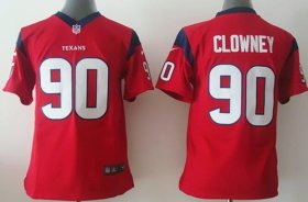 Wholesale Cheap Nike Texans #90 Jadeveon Clowney Red Alternate Youth Stitched NFL Elite Jersey