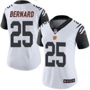 Wholesale Cheap Nike Bengals #25 Giovani Bernard White Women's Stitched NFL Limited Rush Jersey