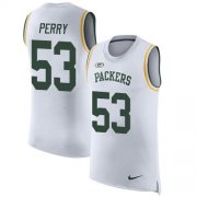 Wholesale Cheap Nike Packers #53 Nick Perry White Men's Stitched NFL Limited Rush Tank Top Jersey