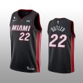 Wholesale Cheap Men's Miami Heat #22 Jimmy Butler Black With NO.6 Patch Stitched Jersey