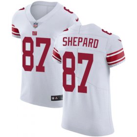 Wholesale Cheap Nike Giants #87 Sterling Shepard White Men\'s Stitched NFL Vapor Untouchable Elite Jersey